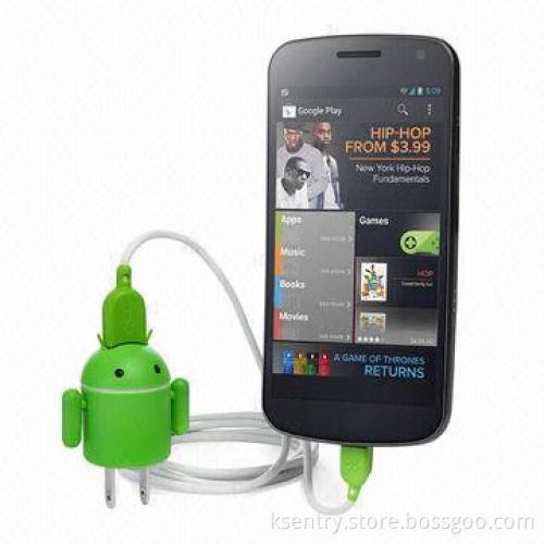 Promotions Andru Android Robot USB Cellphone Travel Charger, Output 5V/1A, US Plug, OEM Manufacturer